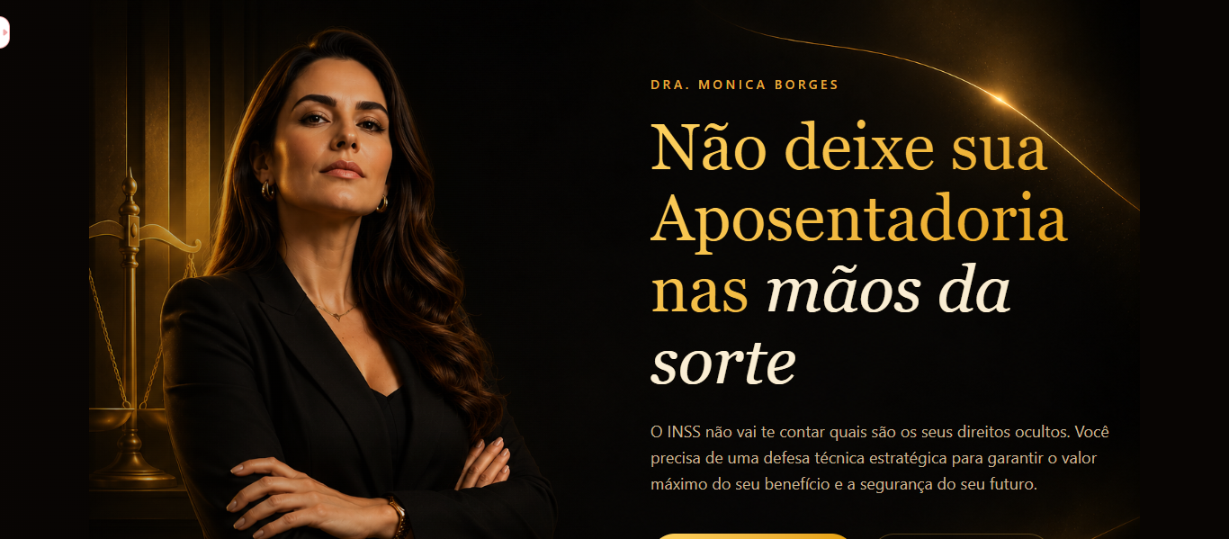Tela do projeto Dra. Monica Borges